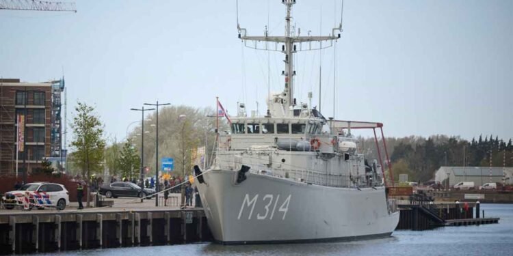 Navio anti-minas Makkum. Foto: Gabinete do Presidente da Ucrânia