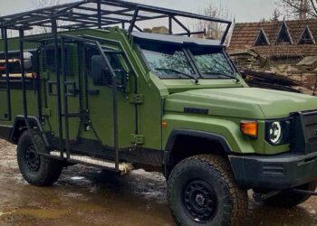 Ambulância blindada MEDIGUARD. Facebook @deutschebotschaftkyjiw